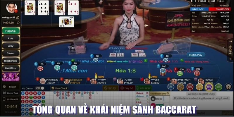 Tổng quan về khái niệm sảnh chơi Baccarat